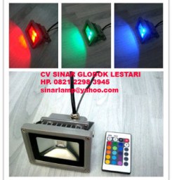 Lampu Sorot Panggung Led RGB Plus Remote